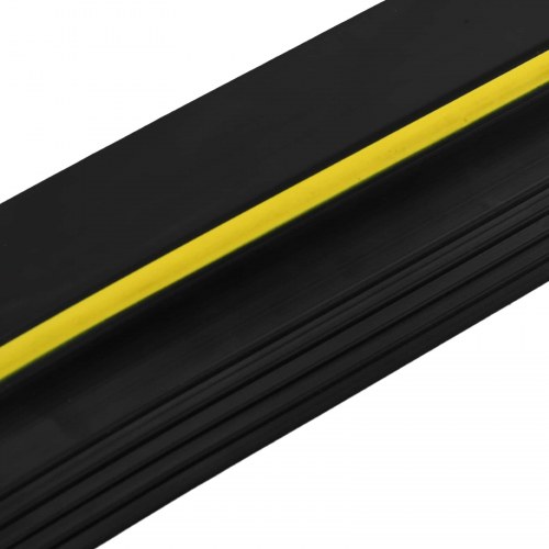 Garage gulvforsegling sort og gul 12 x 90 mm 3 m PVC