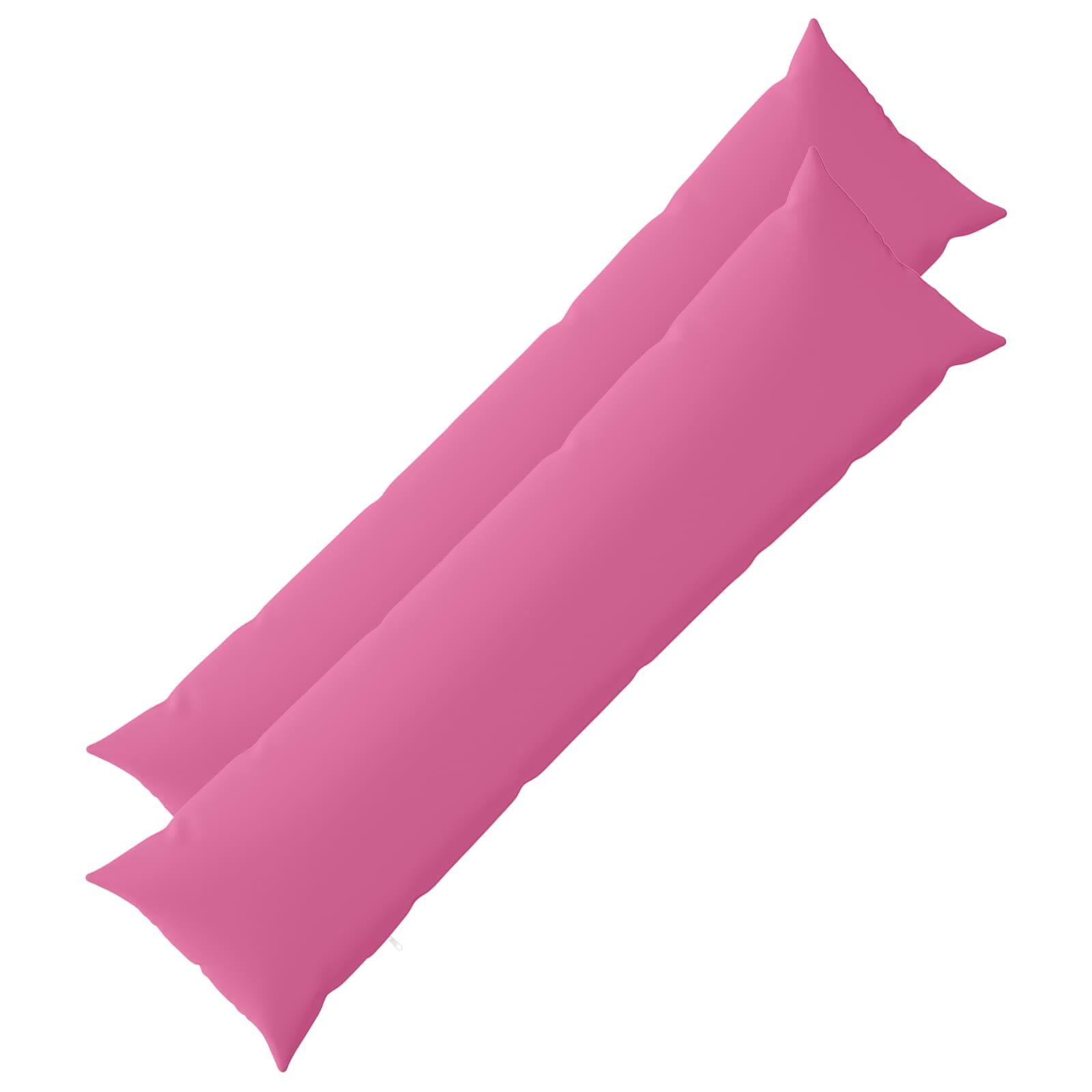 Pudebetræk HEERLEN 2 stk lyserød 40 x 145 cm i polyester