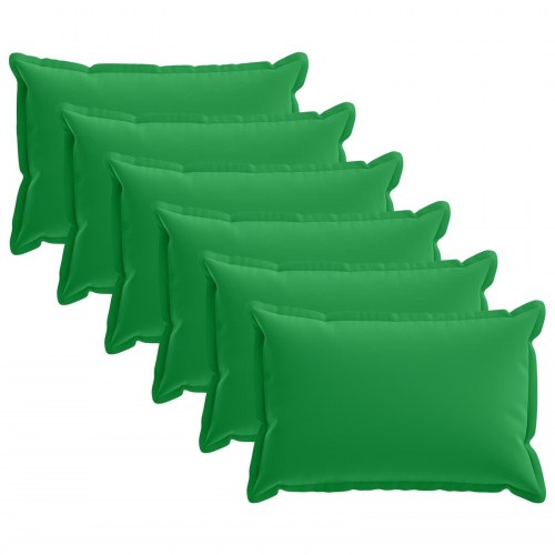 Pudebetræk HOUTEN 6 stk. grøn 50 x 80 cm i polyester