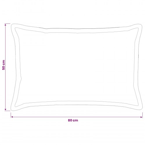 Pudebetræk HOUTEN 6 stk. grøn 50 x 80 cm i polyester