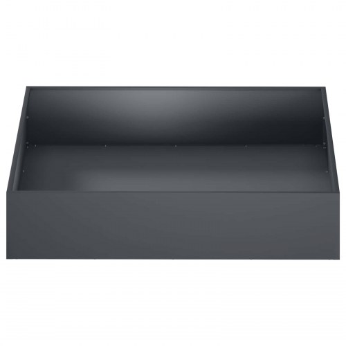 Have blomsterkrukke 2 stk. antracit 100 x 100 x 20 cm