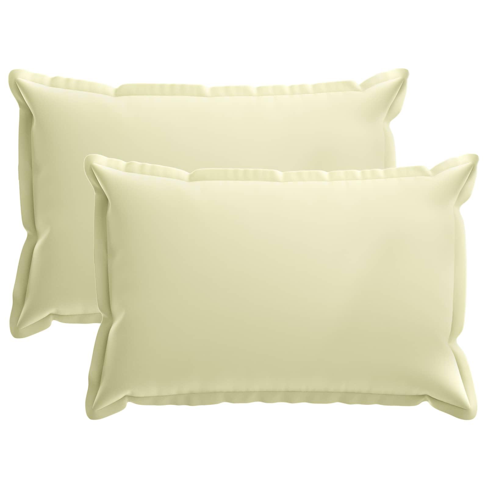 Pudebetræk 2 stk. HOUTEN cremefarvet 50 x 80 cm i polyester
