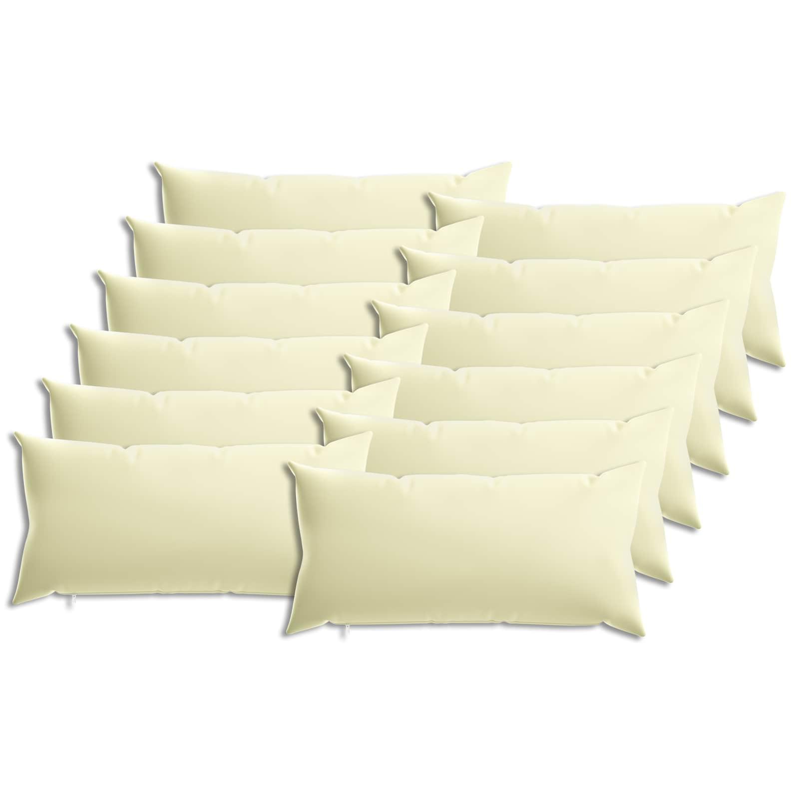 Pudebetræk HEERLEN 12 stk cremefarvet 40 x 80 cm i polyester