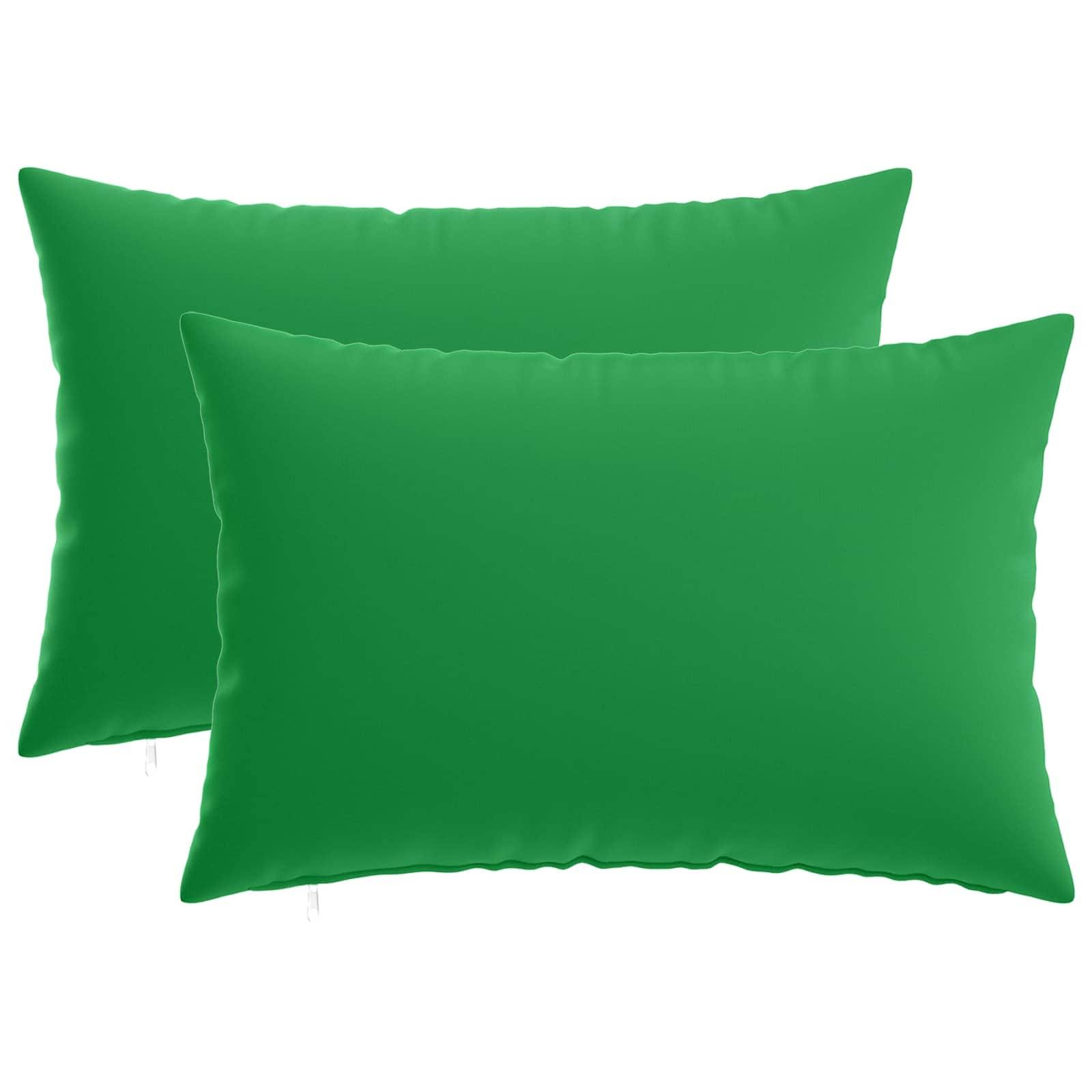 Pudebetræk 2 stk HEERLEN grøn 30 x 50 cm i polyester