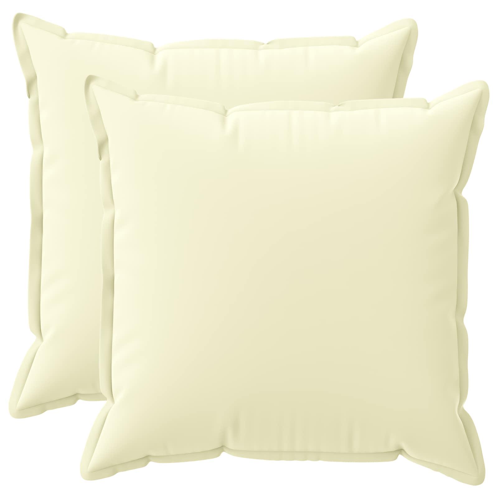 Pudebetræk 2 stk. HOUTEN cremefarvet 70 x 70 cm i polyester