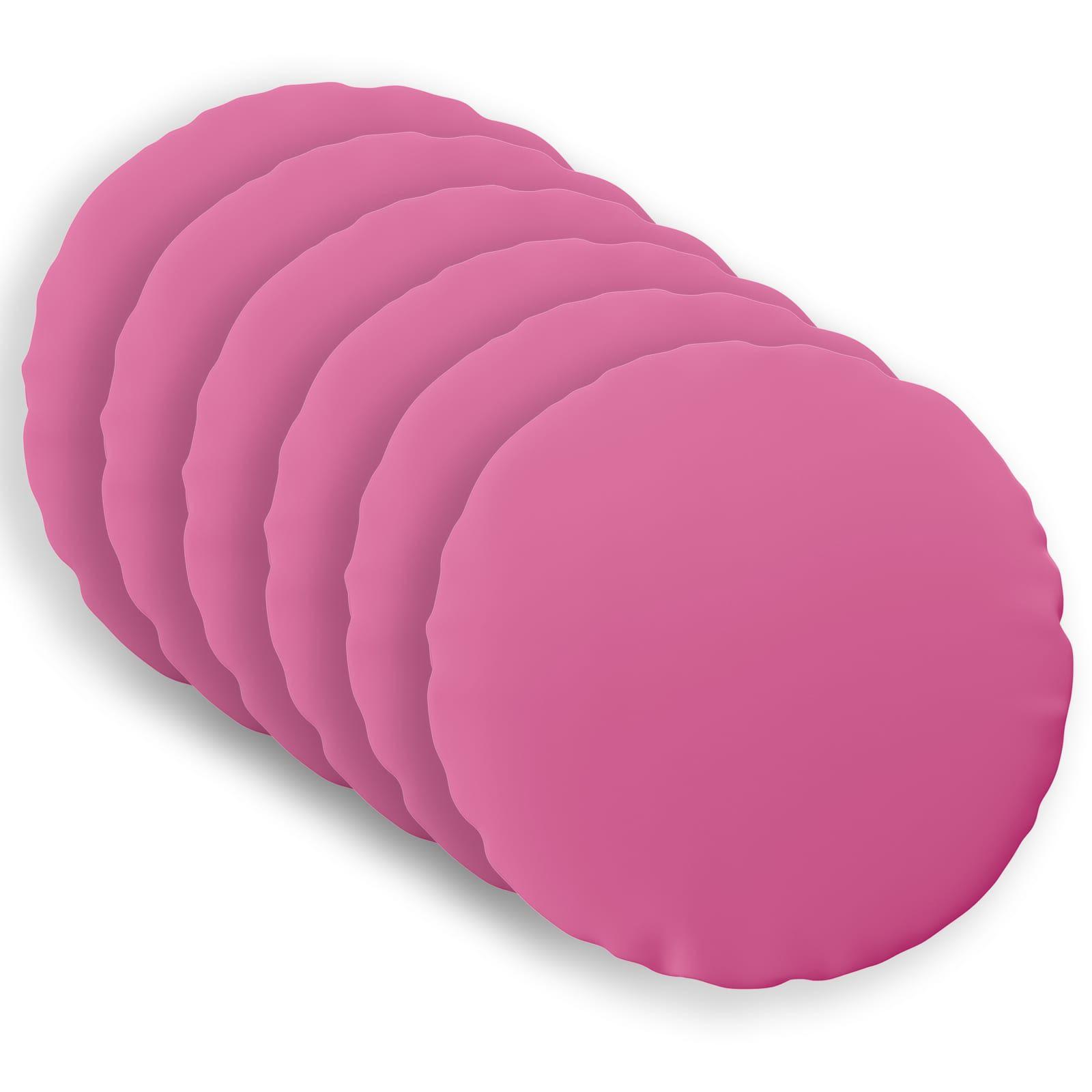 Pudebetræk 6 stk HEERLEN lyserød Ø 40 cm i polyester