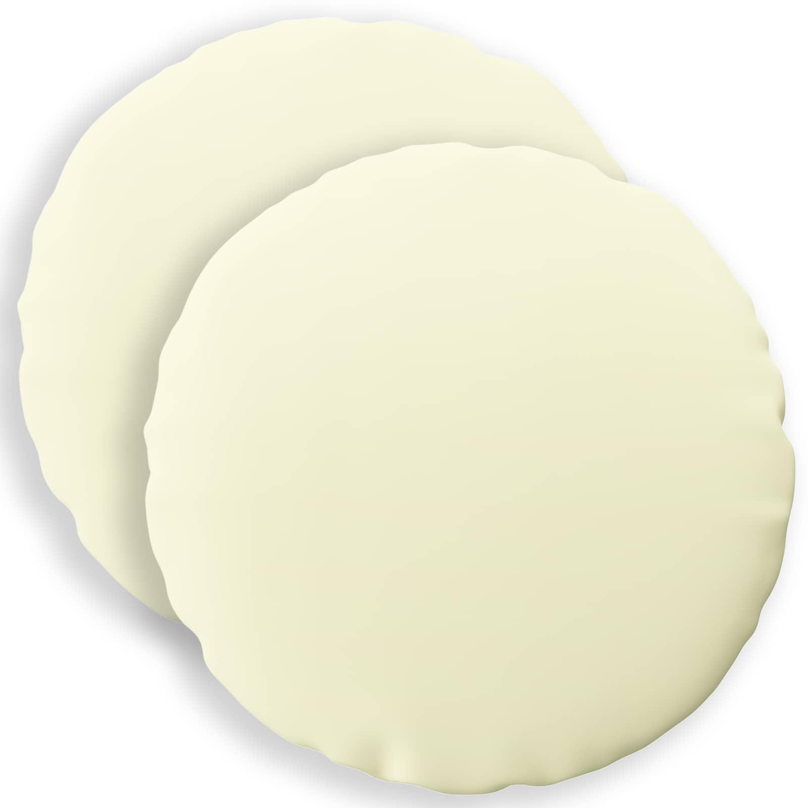 Pudebetræk 2 stk HEERLEN cremefarvet Ø 40 cm i polyester