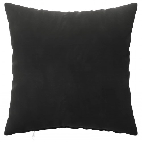Pudebetræk 6 stk HEERLEN sort 50 x 50 cm i fløjl