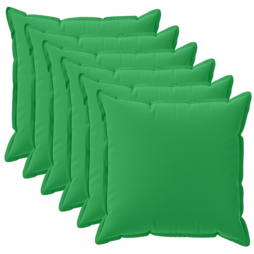 Pudebetræk HOUTEN 6 stk. grøn 35 x 35 cm i polyester