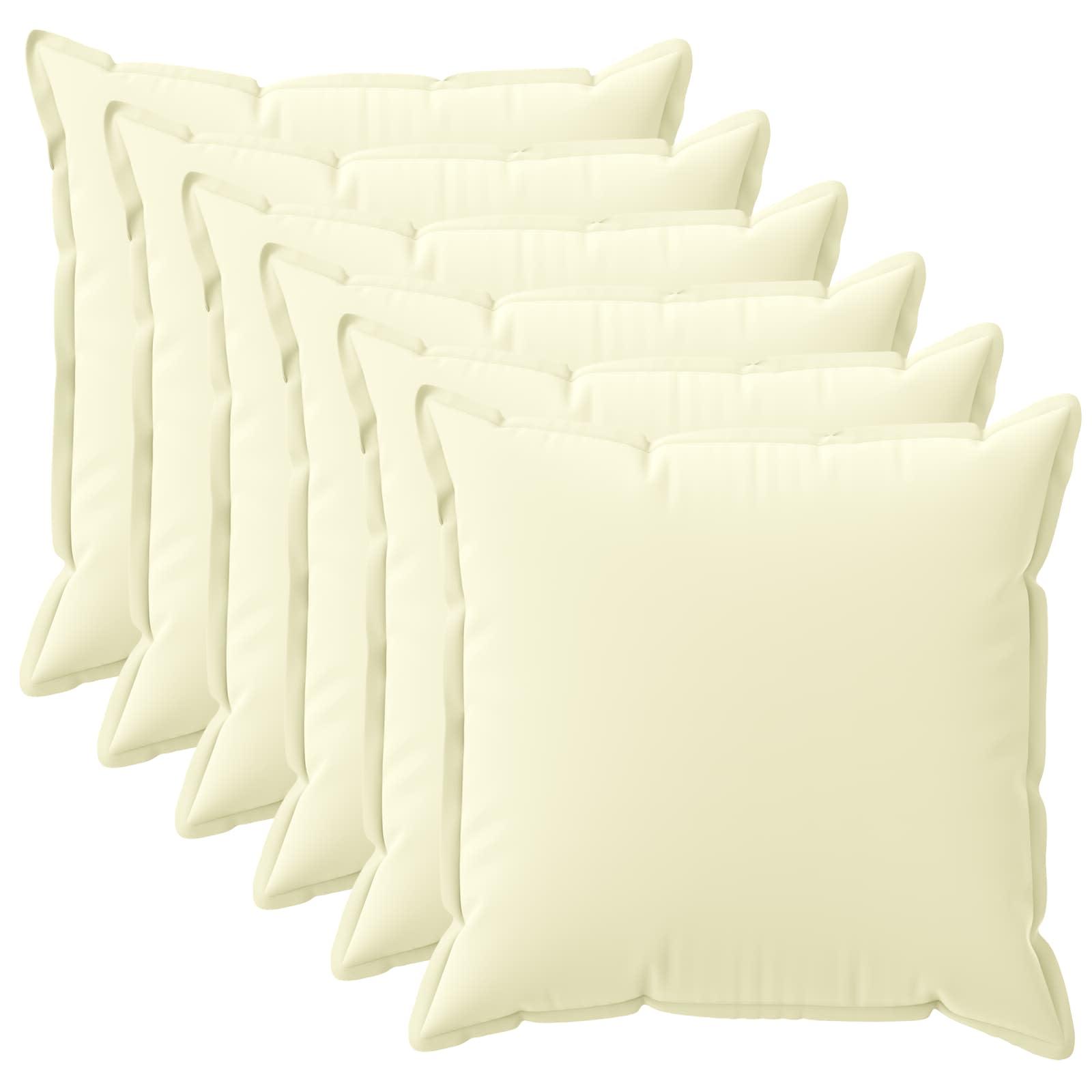 Pudebetræk HOUTEN 6 stk. cremefarvet 35 x 35 cm