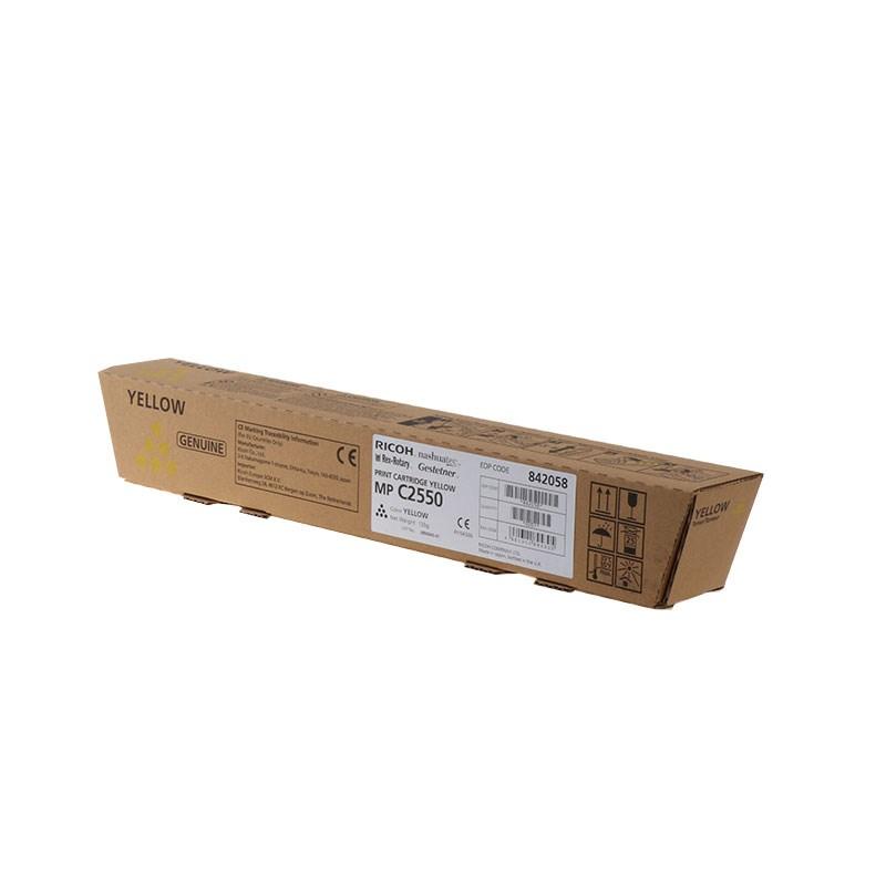 Ricoh 842058 original tonerpatron gul