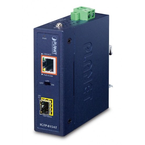Planet IGTP-815AT gigabit mediekonverter 1000 Mbit/s blå
