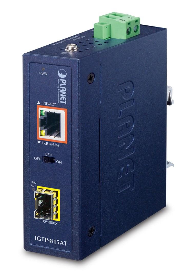 Planet IGTP-815AT gigabit mediekonverter 1000 Mbit/s blå