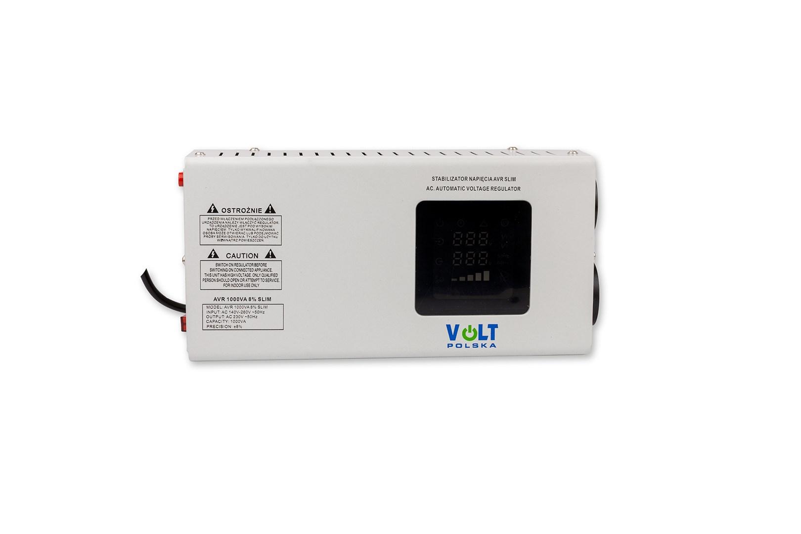 Volt Polska AVR 1000VA Slim spændingsstabilisator