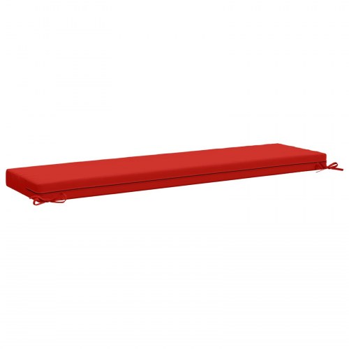 Bænkpude SOEST 100% polyester rød 140 x 40 x 8 cm