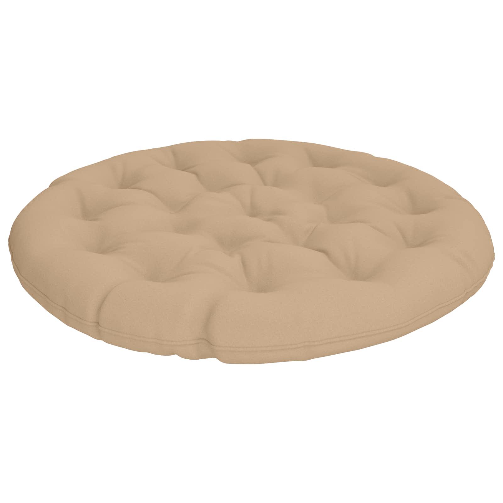 Papasan stolspude VIANEN i 100% polyester, sandfarvet