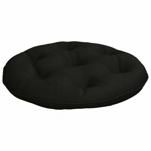 Hængestolspude VIANEN i 100% polyester sort Ø 50 x 10 cm