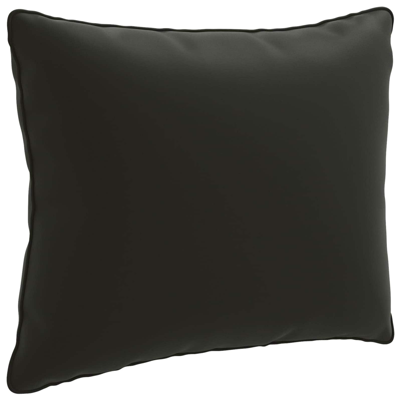 Rygpude PUTTEN i sort 60 x 40 x 15 cm