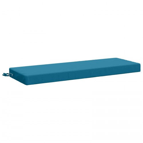 Bænkpude SOEST i 100% polyester lyseblå 110 x 40 x 8 cm