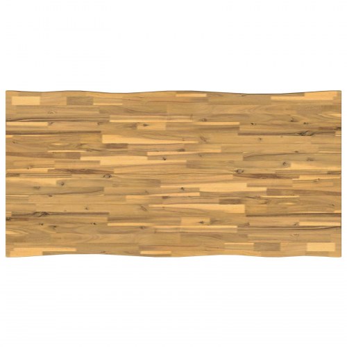 Spisebord med live edge 160 x 90 x 75 cm i massivt akacietræ