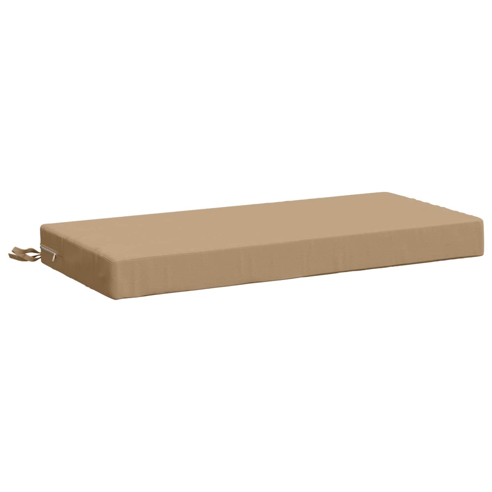 Bænkpude SOEST sandfarvet 60 x 40 x 8 cm i 100% polyester
