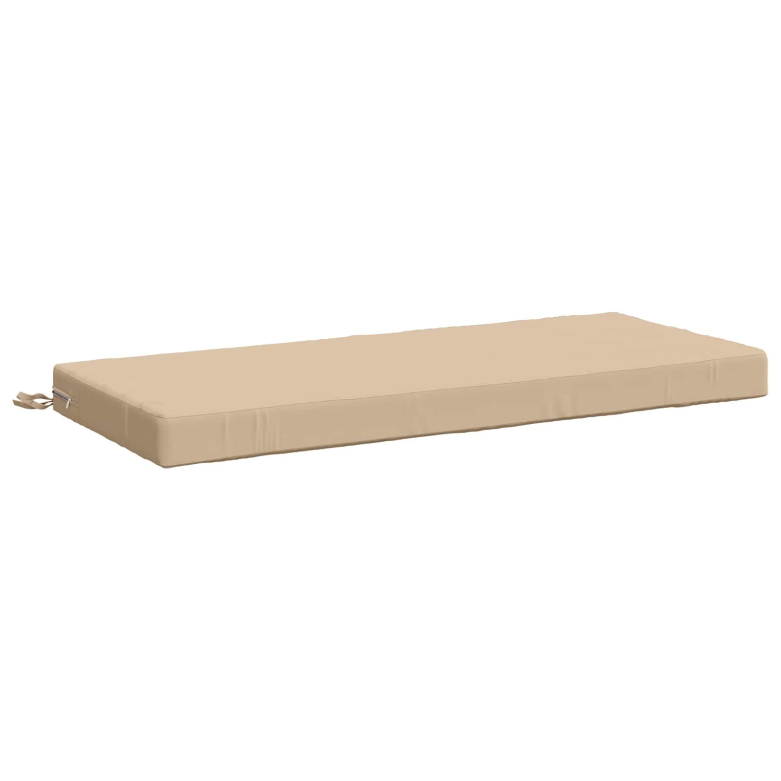 Bænkpude SOEST cremefarvet 120 x 50 x 8 cm i 100% polyester