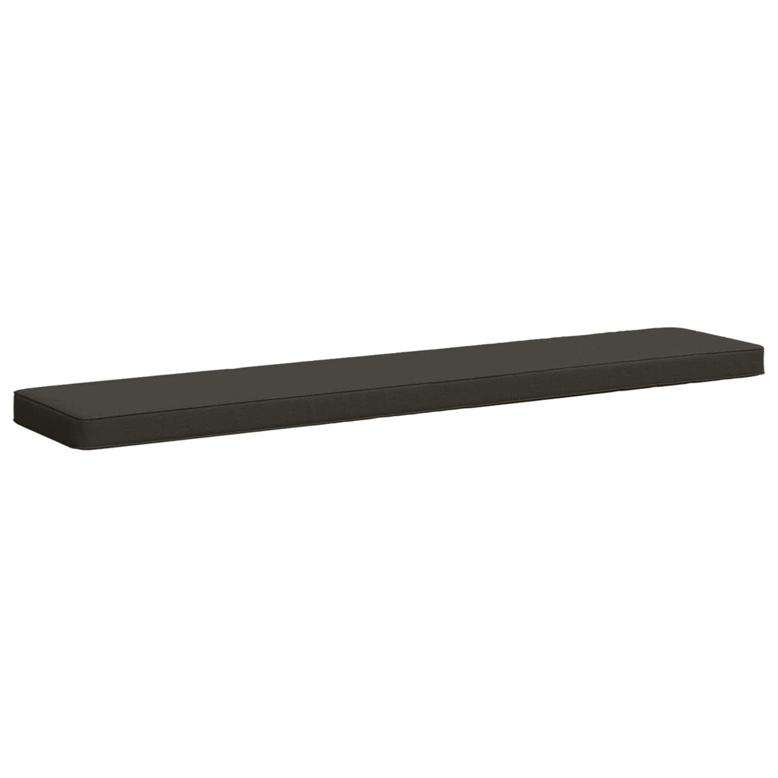 Bænkepude VUGHT i 100% polyester antracit 140 x 30 x 5 cm
