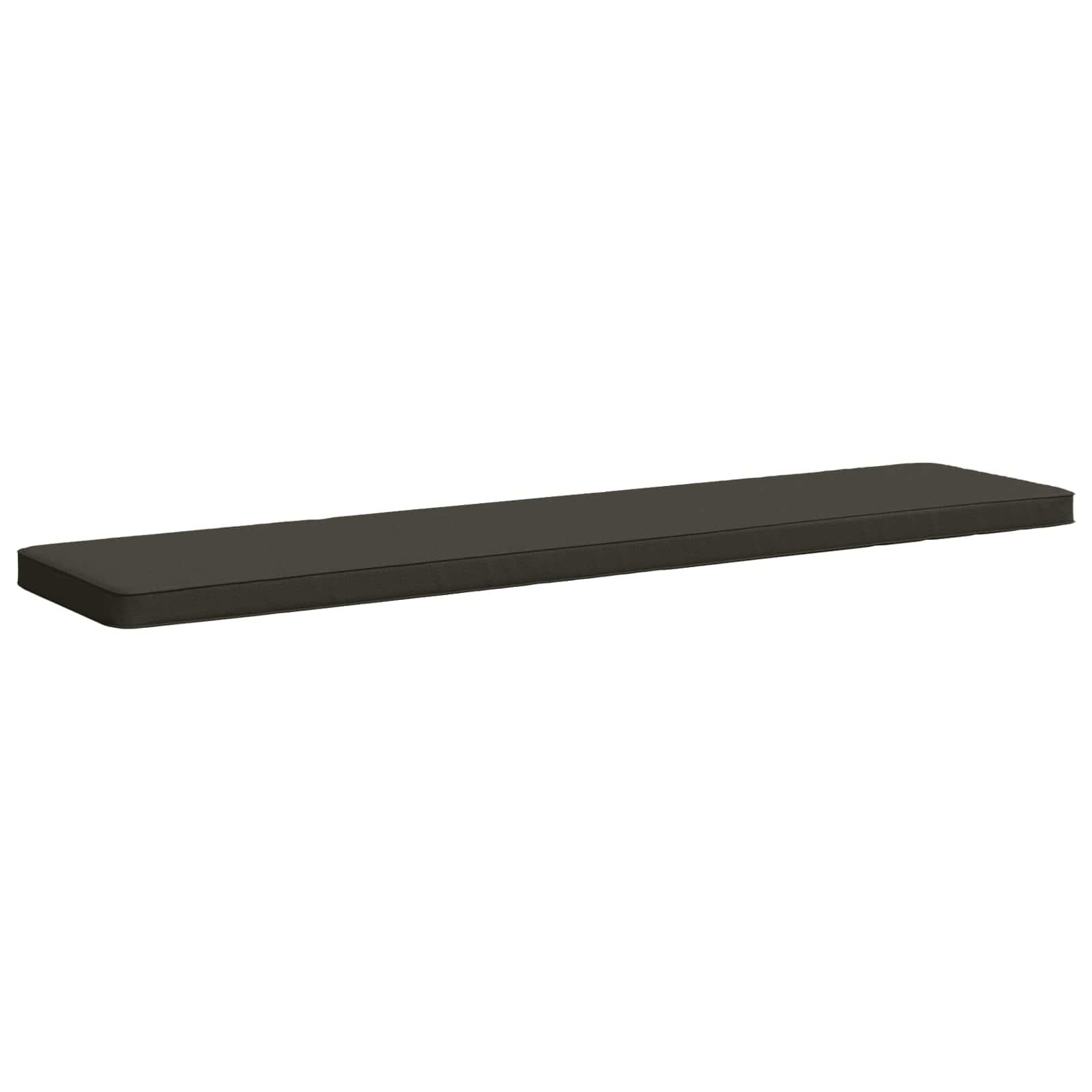 Bænkepude VUGHT antracit 170 x 40 x 5 cm i 100% polyester