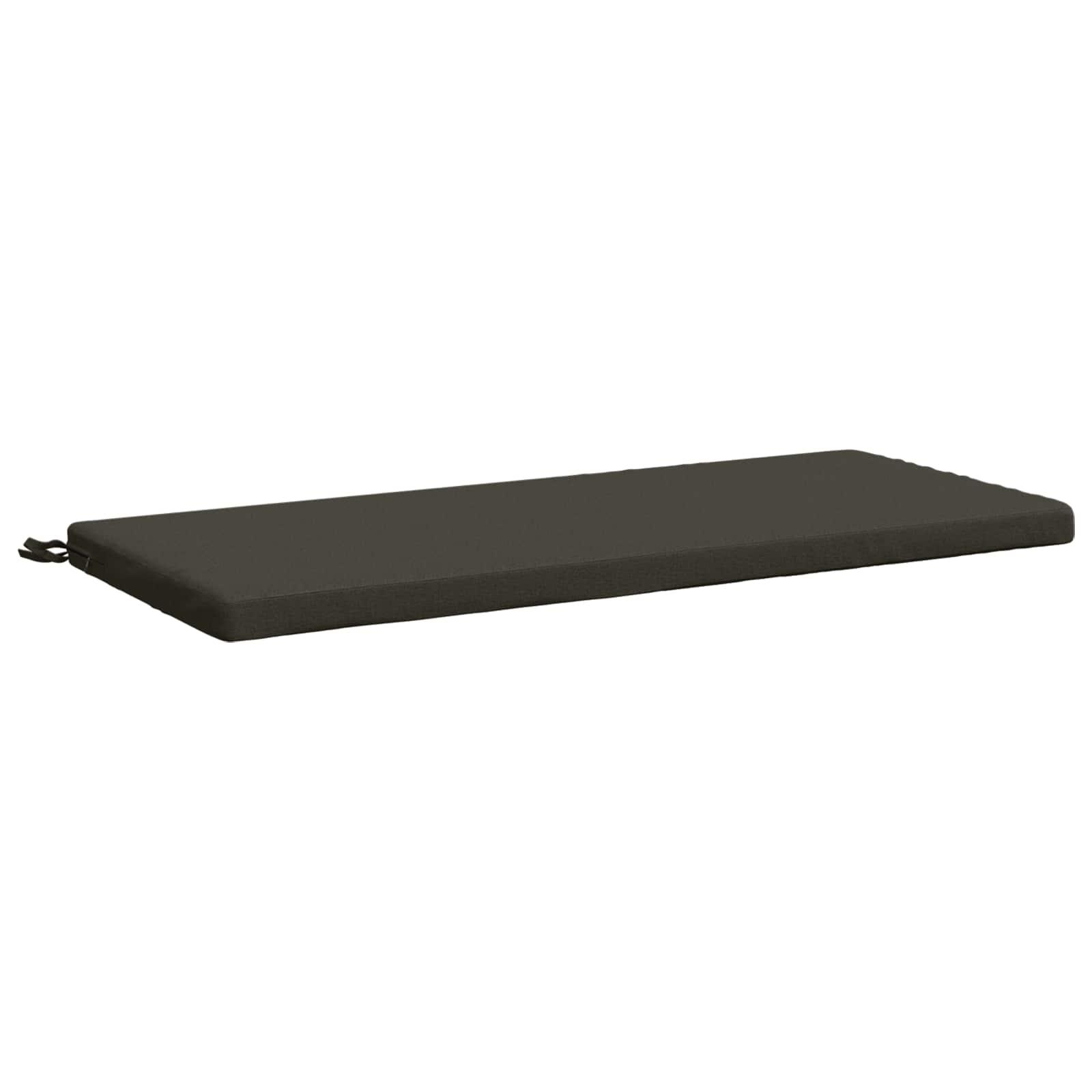 Bænkpude SOEST antracit 120 x 50 x 5 cm i 100% polyester