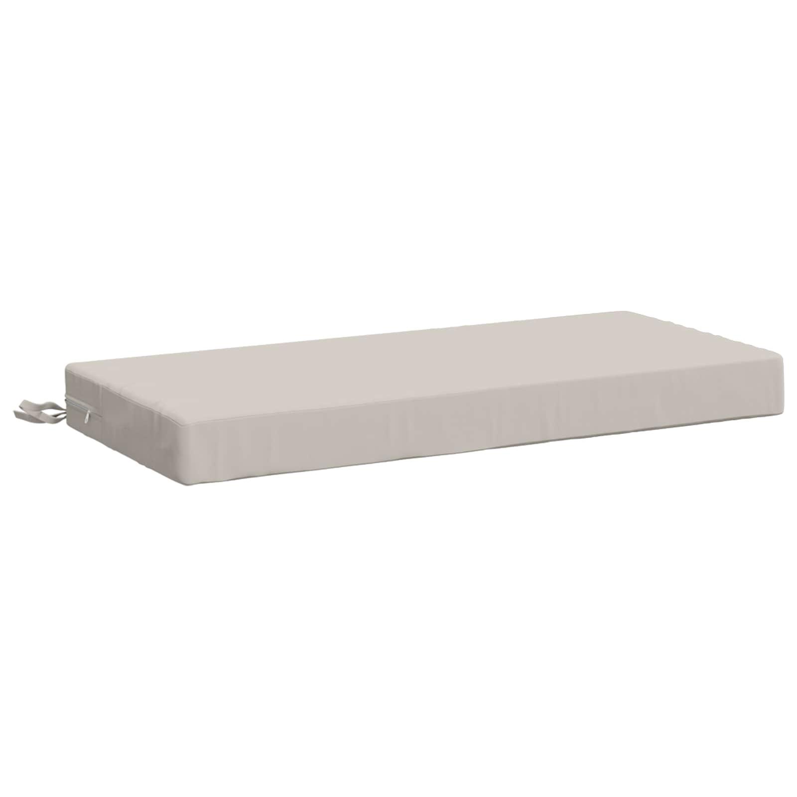Bænkpude SOEST 100% polyester hvid 60 x 40 x 8 cm