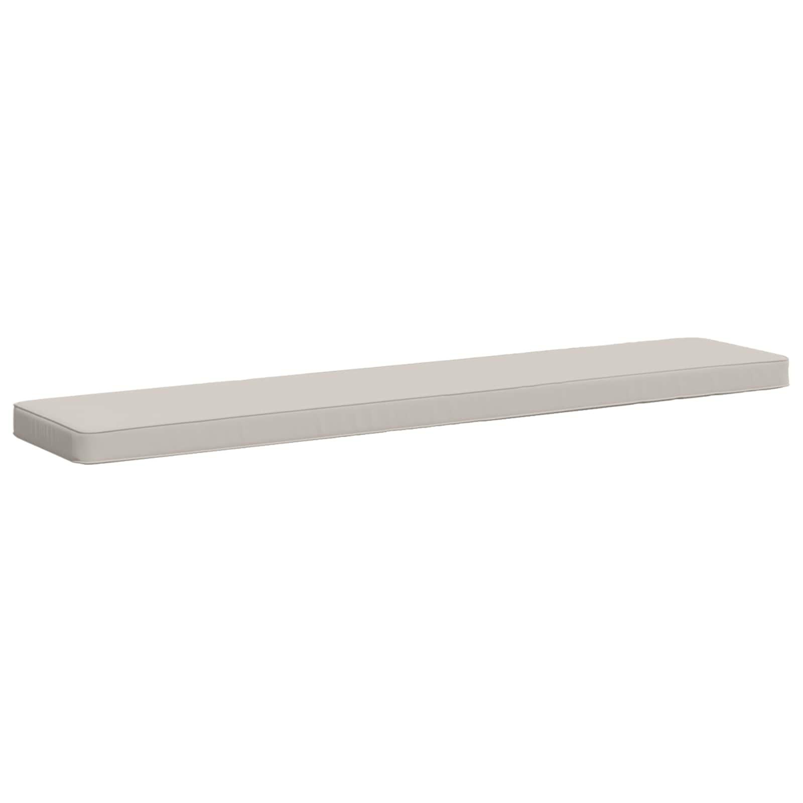 Bænkepude VUGHT 140 x 30 x 5 cm i 100% polyester - hvid
