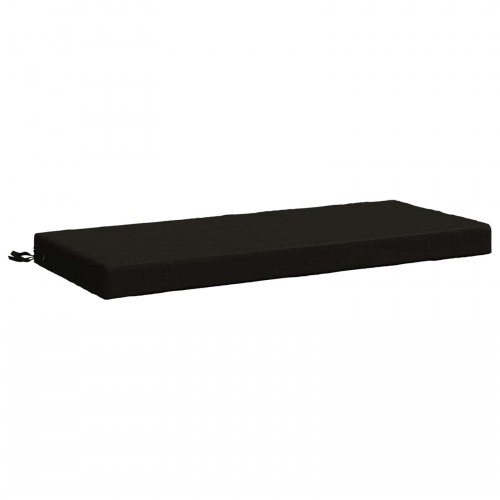 Bænkpude SOEST i polyester sort 110 x 50 x 8 cm