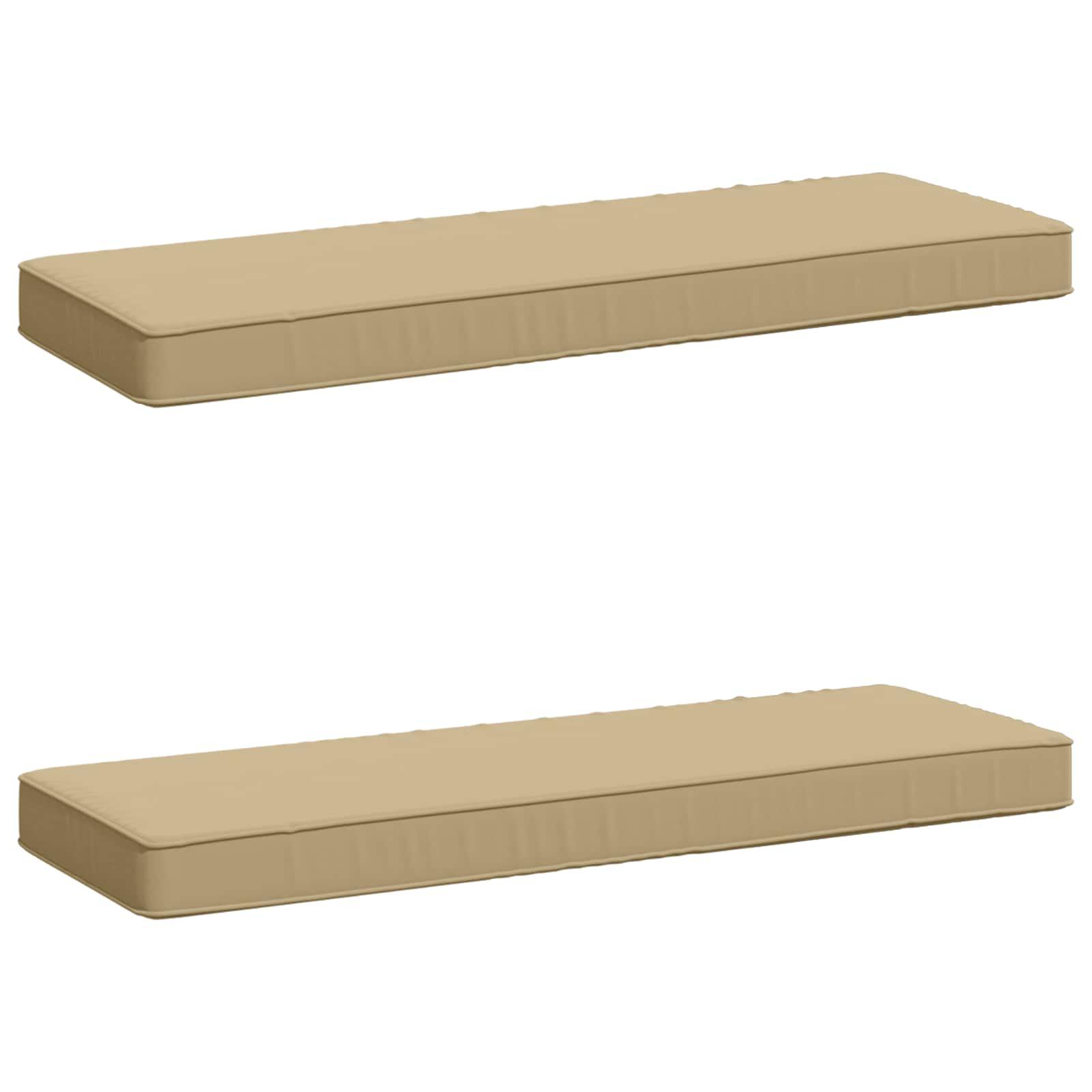 2-delt bænkepude VUGHT 2 stk i 100% polyester beige