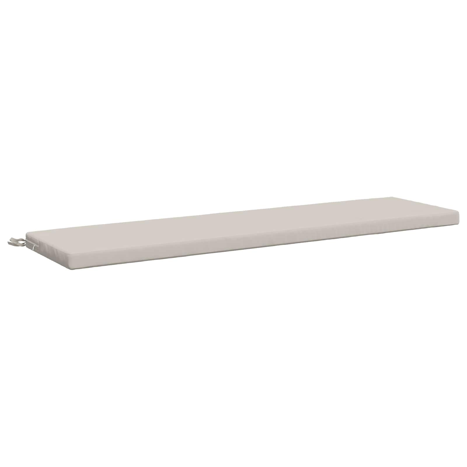 Bænkpude SOEST hvid 140 x 40 x 5 cm i 100% polyester