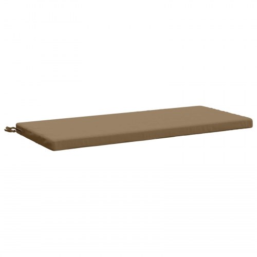 Bænkpude SOEST i 100% polyester gråbrun 110 x 50 x 5 cm
