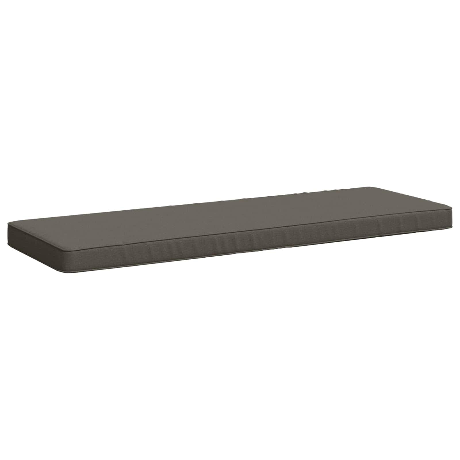 Bænkepude VUGHT grå 110 x 40 x 5 cm i 100% polyester