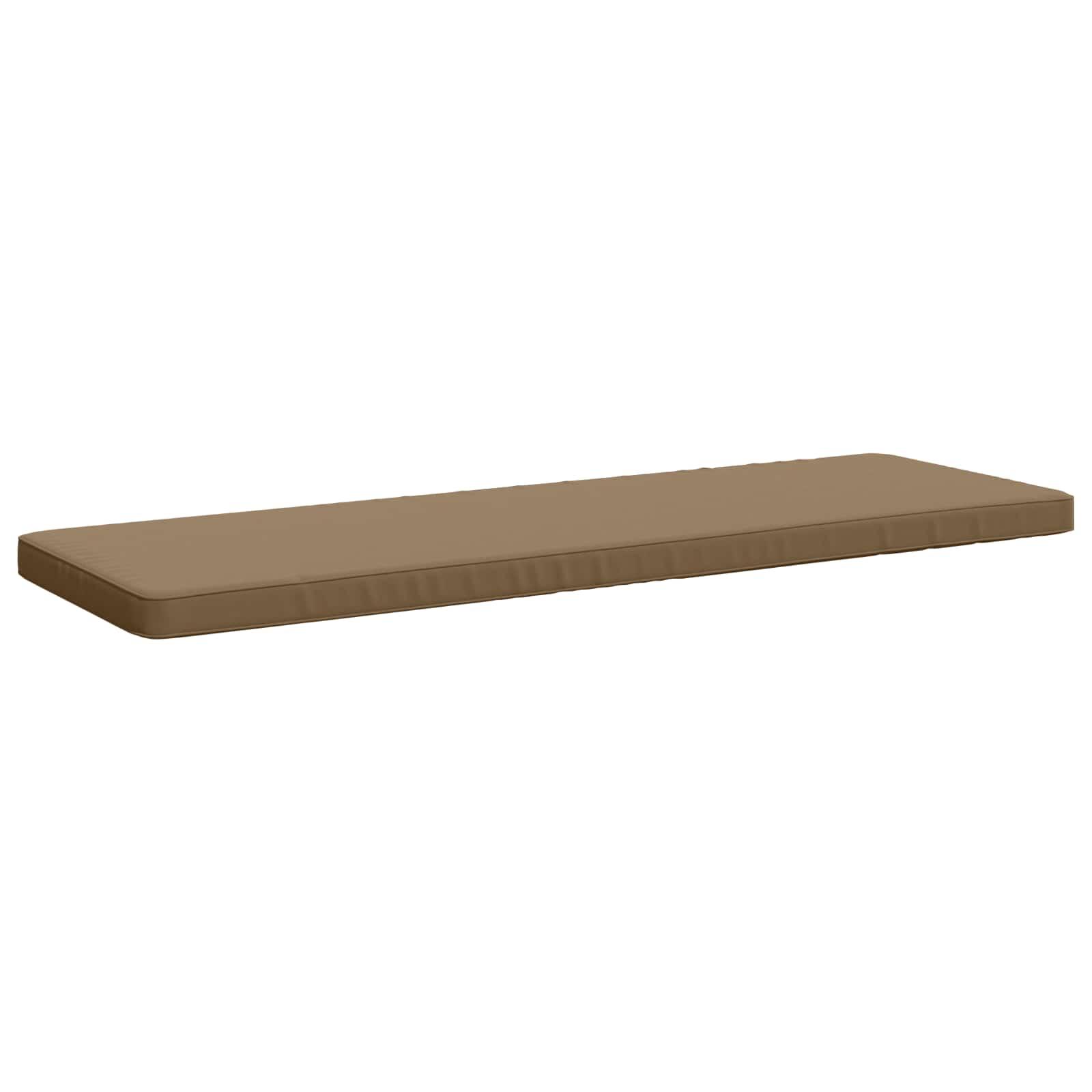 Bænkepude VUGHT gråbrun 140 x 50 x 5 cm i 100% polyester