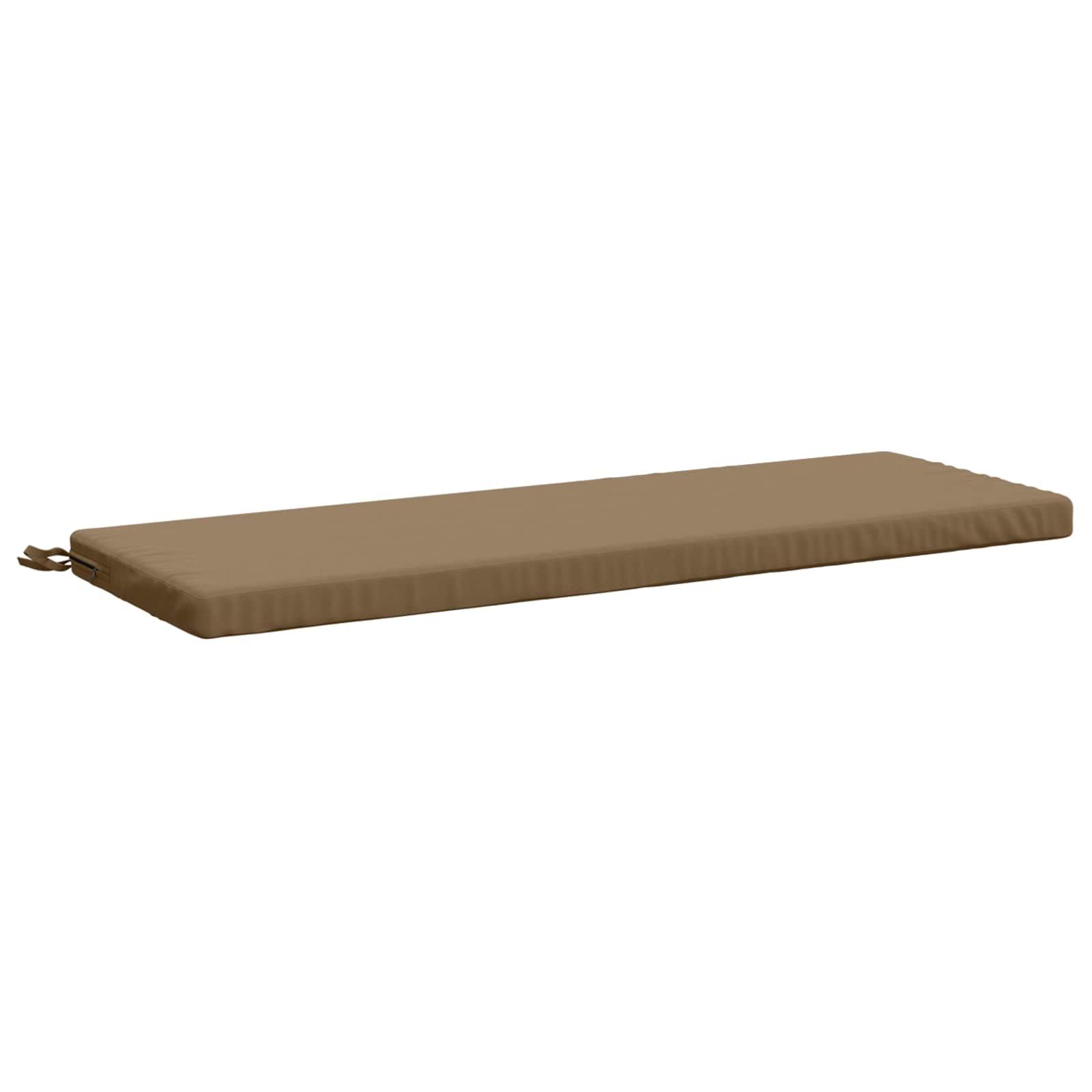Bænkpude SOEST i 100% polyester gråbrun 100 x 40 x 5 cm