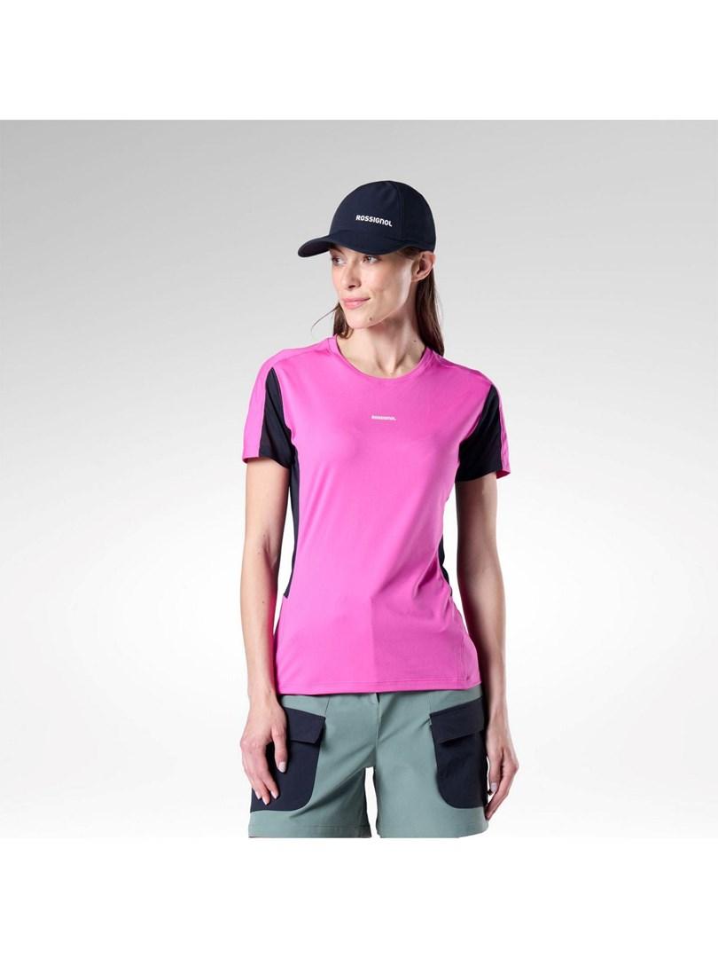Rossignol W Hiking Tee dame T-shirt pink str. M
