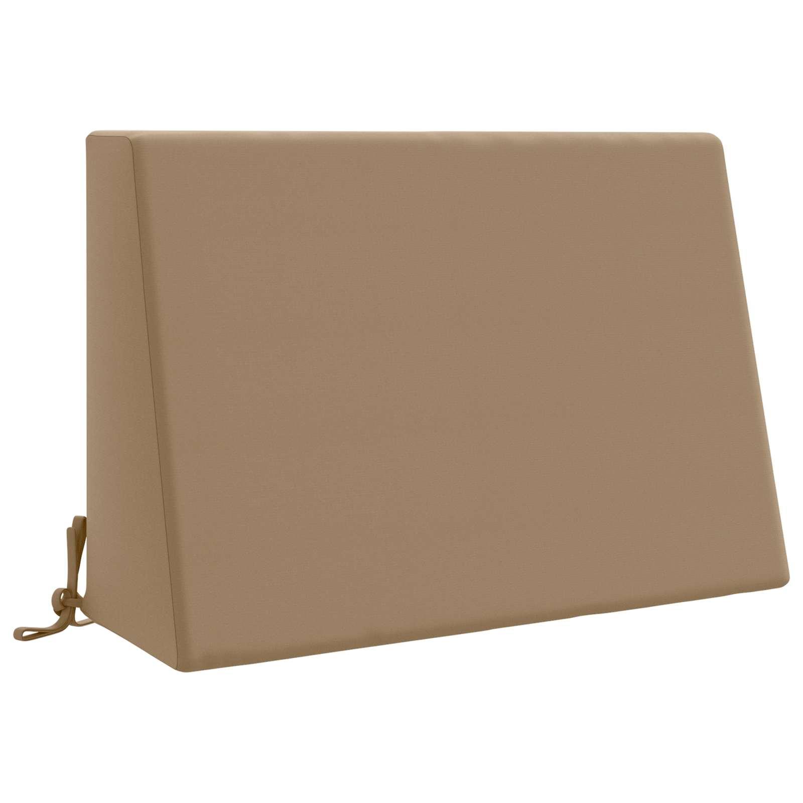 Ryghynde SOEST i 100% polyester til stol og pallemøbler - gråbrun 60 x 20 x 40 cm