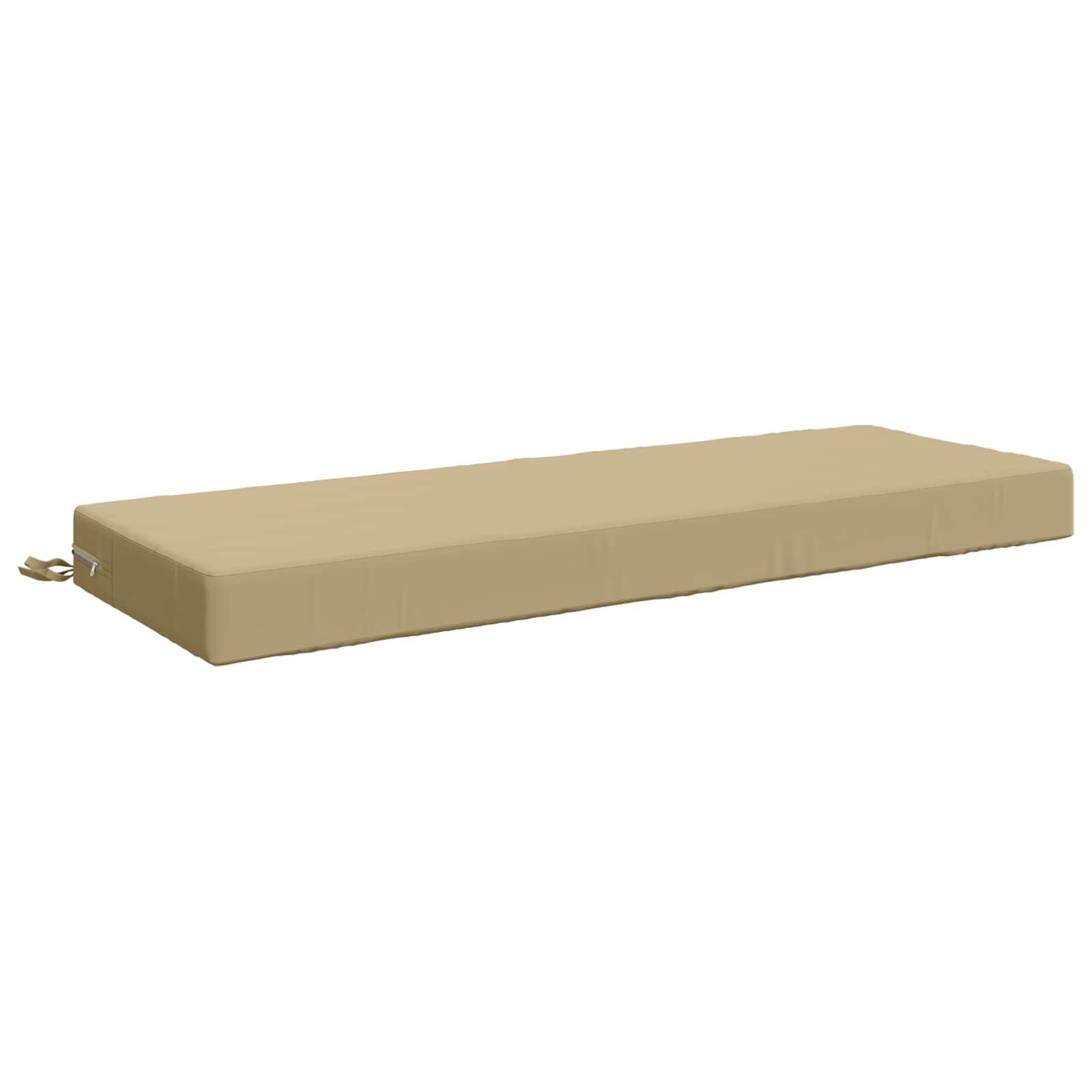 Sædehynde SOEST i 100% polyester beige 120 x 40 x 10 cm