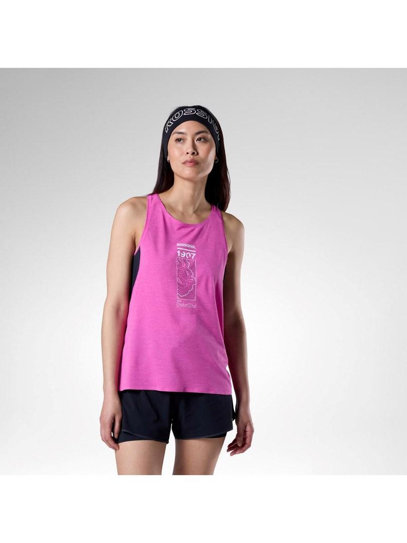 Rossignol W Sapa Ultra Tank dame top lyserød str. M