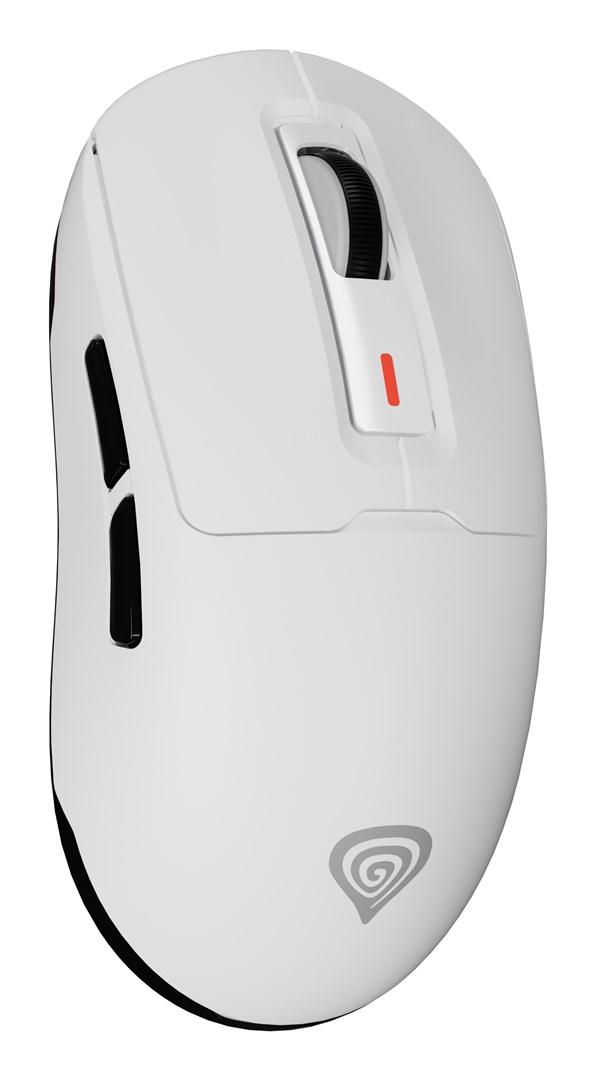 GENESIS Zircon 660 trådløs gamingmus 12.000 DPI - hvid