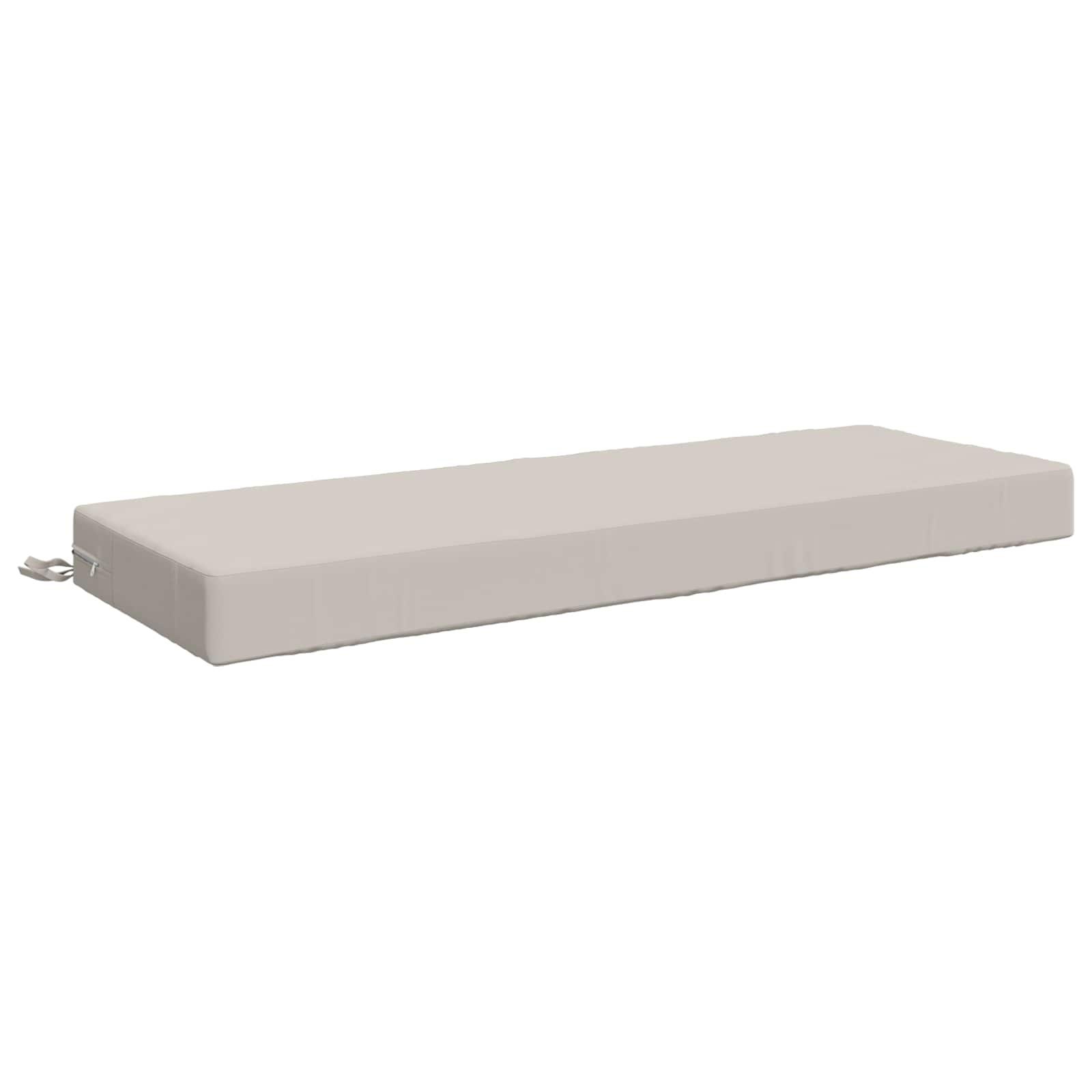 Sædehynde SOEST i polyester hvid 120 x 40 x 10 cm