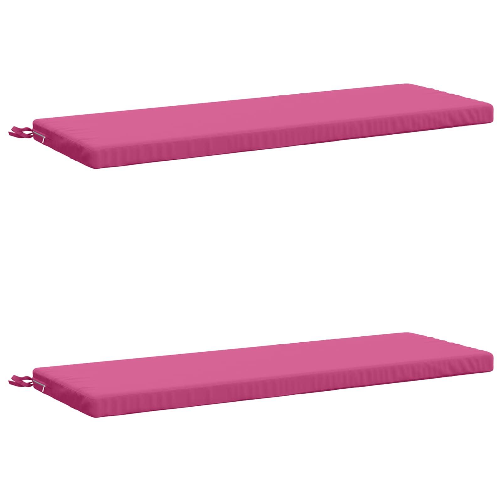 2-delt bænkepude SOEST 2 stk. 100% polyester lyserød
