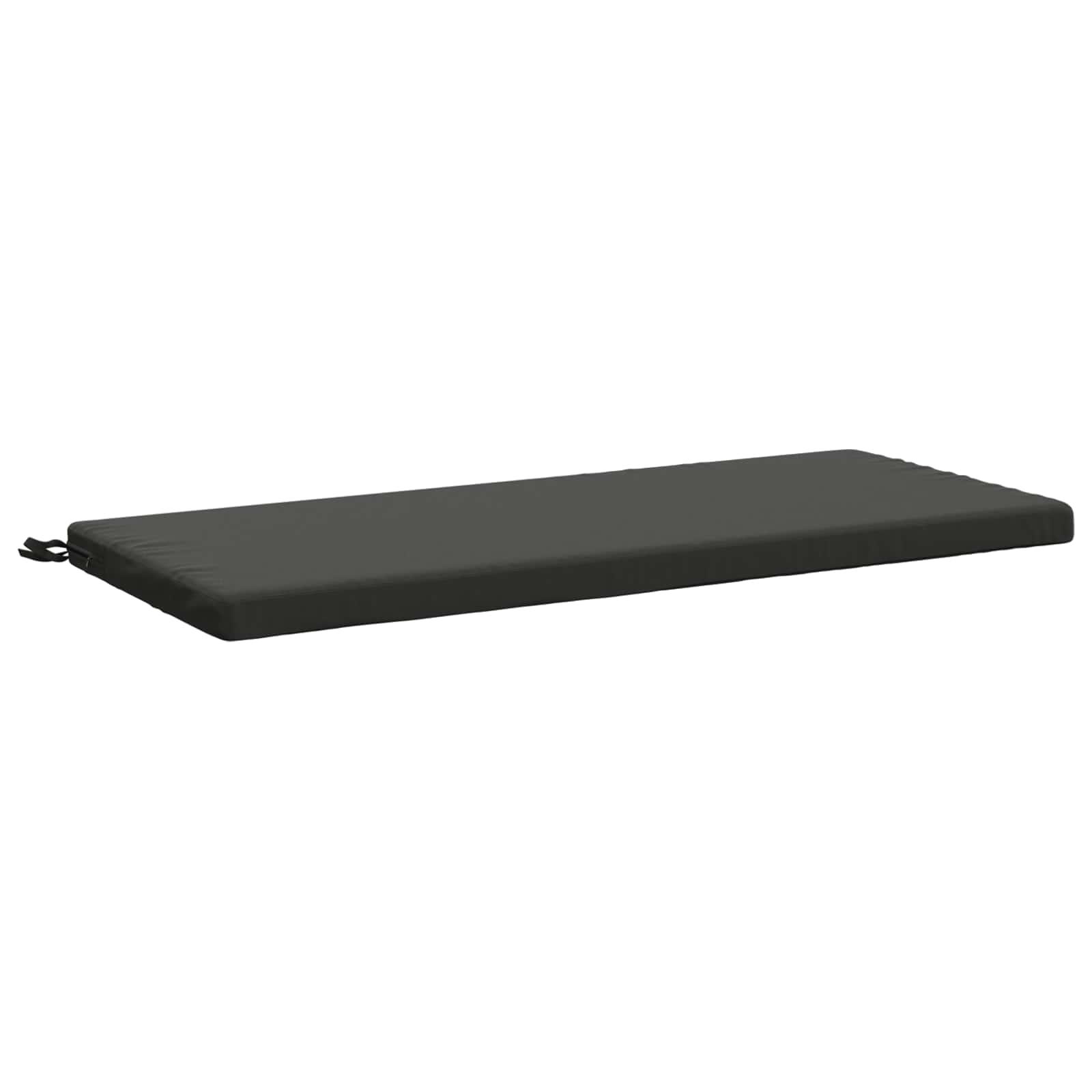 Bænkpude SOEST i 100% polyester antracit 110 x 50 x 5 cm