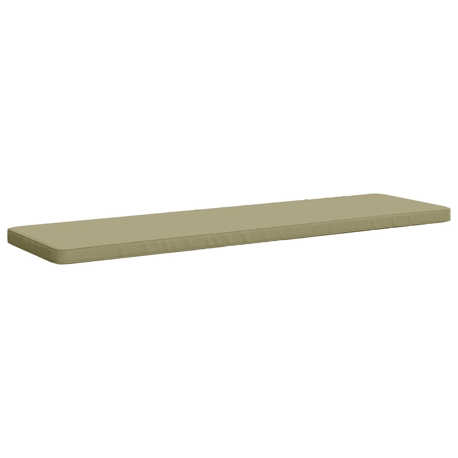 Bænkepude VUGHT lys grøn 200 x 50 x 5 cm i 100% polyester