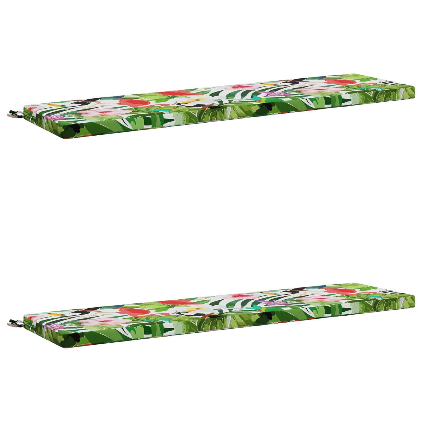 2-delt bænkepude SOEST 2 stk. i 100% polyester - flerfarvet