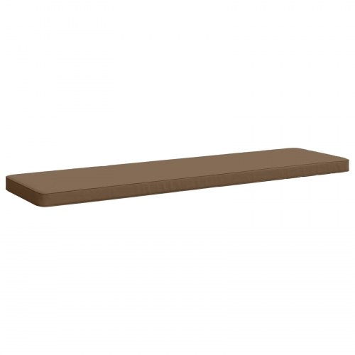 Bænkepude VUGHT i 100% polyester gråbrun 150 x 40 x 5 cm