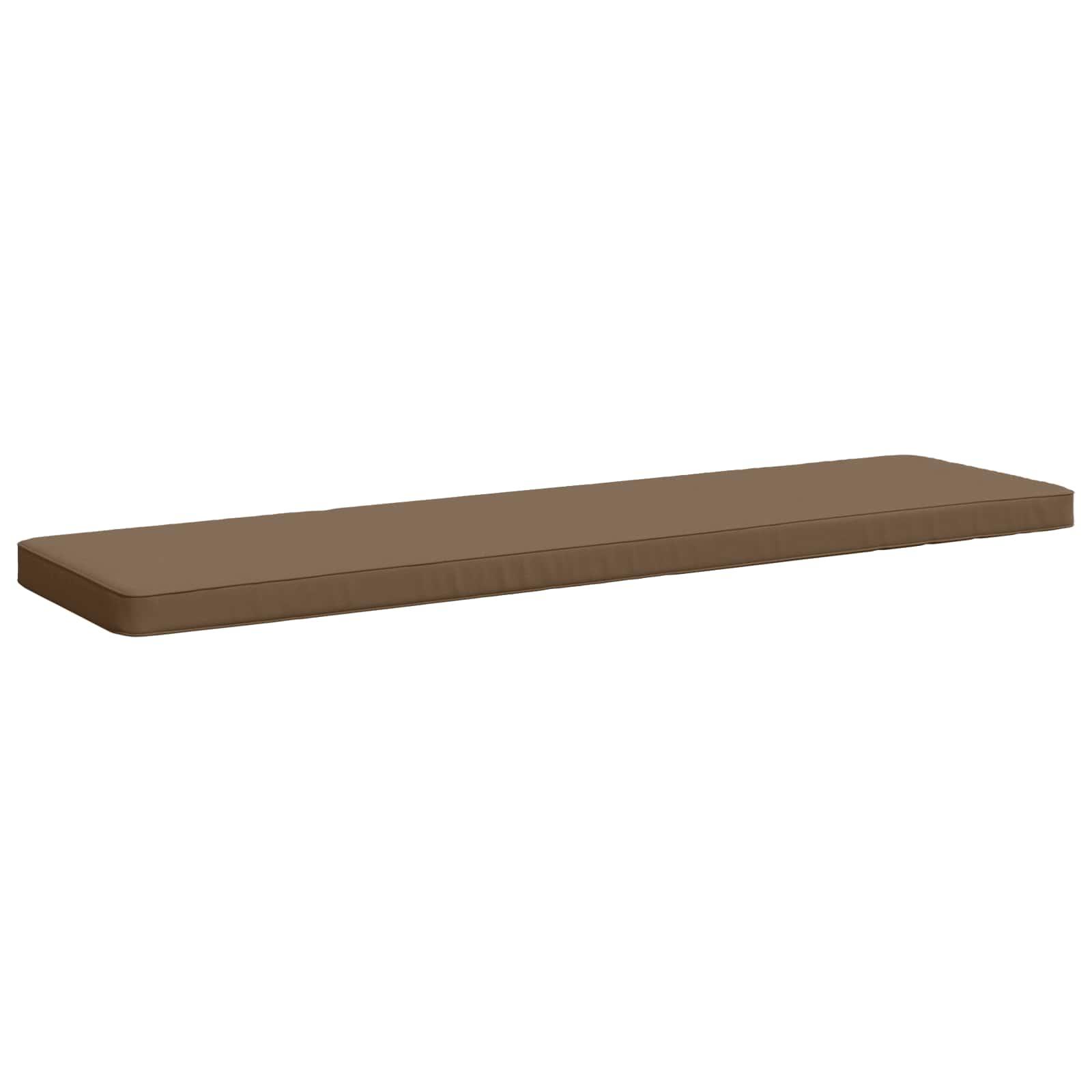 Bænkepude VUGHT i 100% polyester gråbrun 150 x 40 x 5 cm